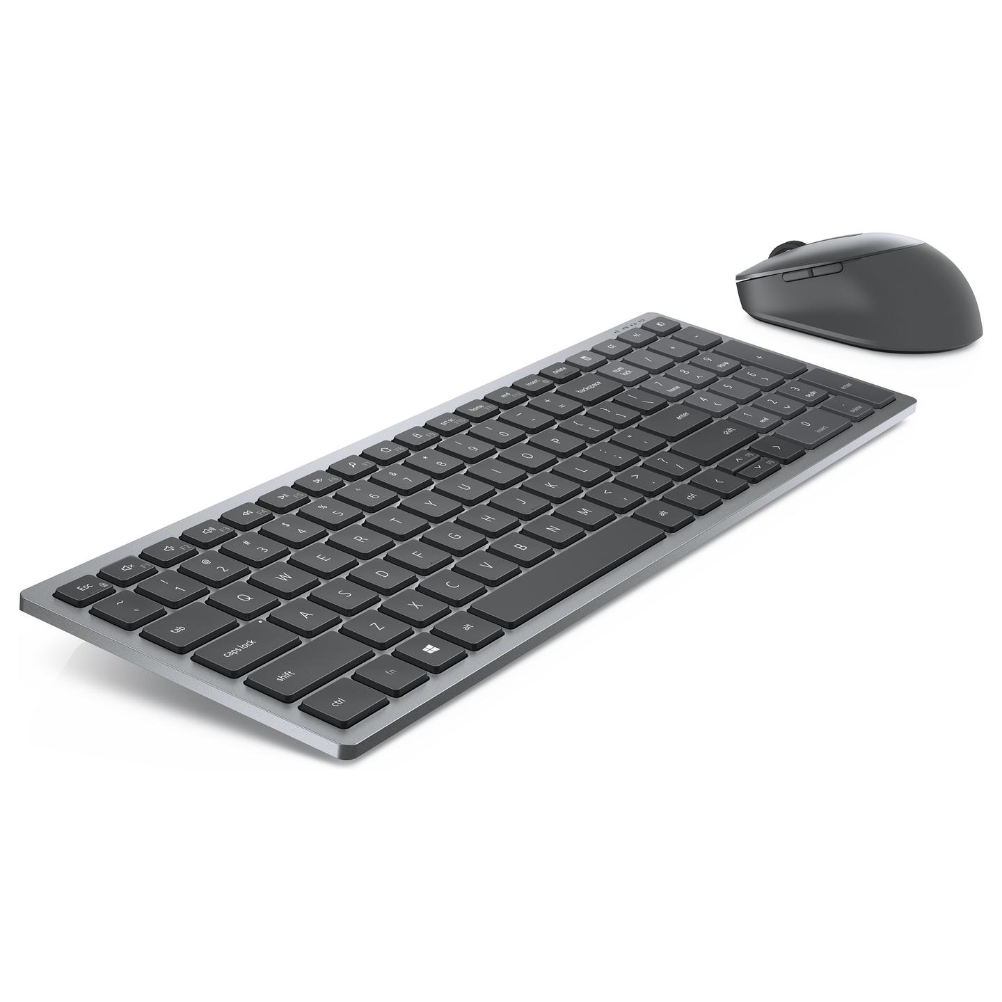 Combo (Tastierë & Maus) Dell Pro Plus Compact KM7120W, Full Size, QWERTY US International, RF Wireless + Bluetooth, Scissor, 7 Butona - Gri - 5