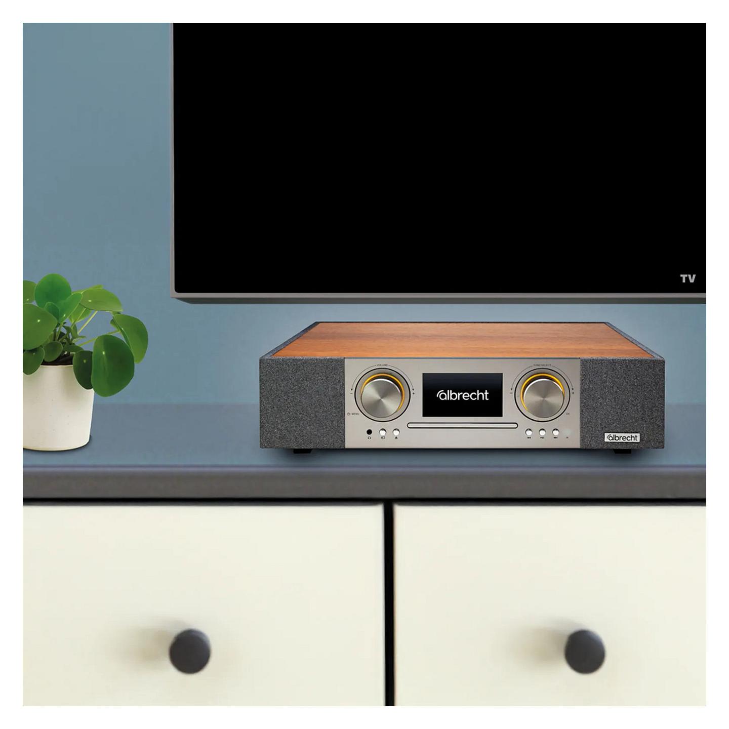 Radio Interneti Albrecht DR 1000, CD, DAB+, FM, Wi-Fi, Bluetooth, 30 W, Ekran LCD 4.3" – Kafe - 7