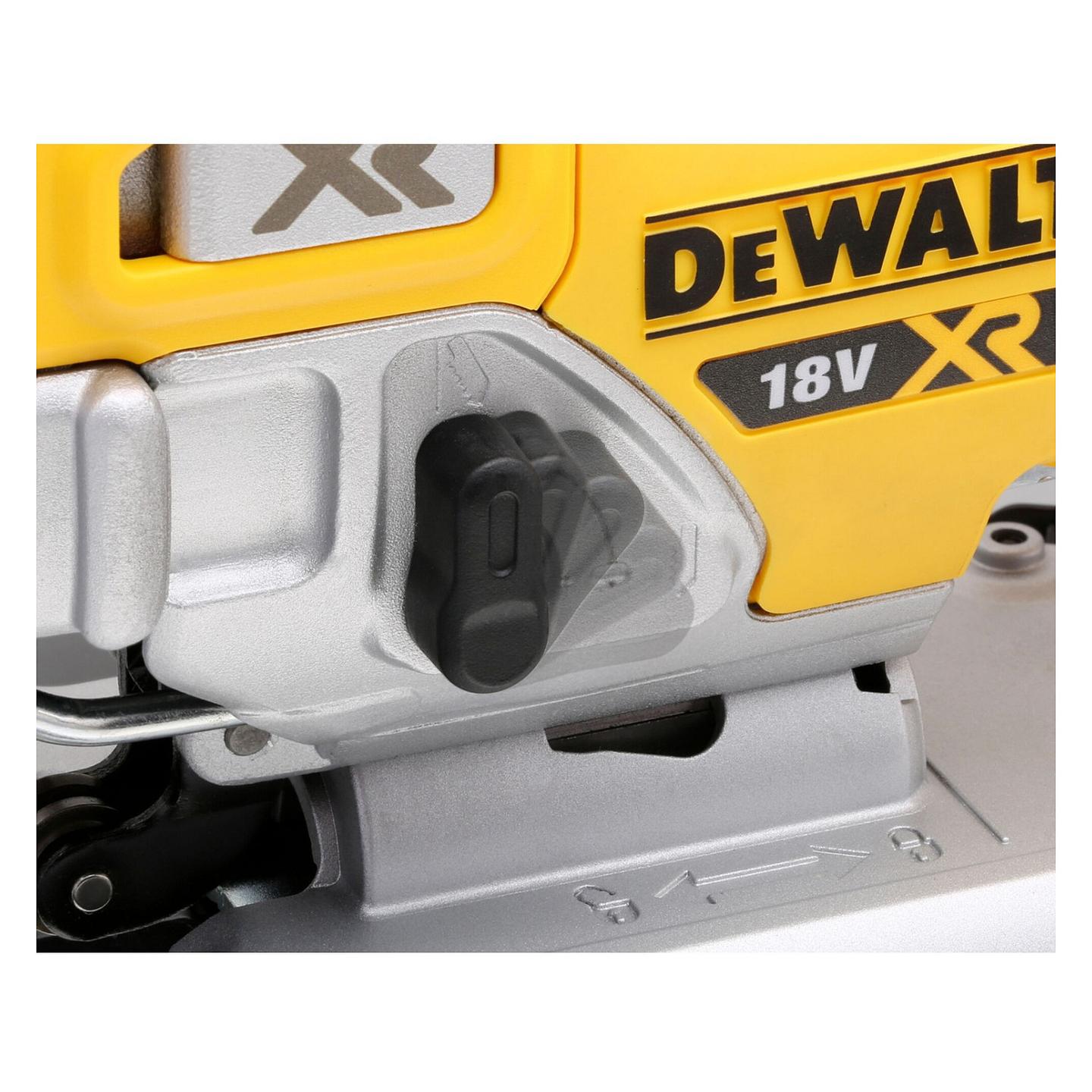 Sharrë Pendulare DeWALT DCS334NT-XJ, 18V, Brushless, 0–3200spm, 26mm, 135mm, 10mm - Zezë/Verdhë - 2