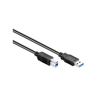 Kabllo USB Good Connections 2710-S05, USB 3.0, USB-A Mashkull në USB-B Mashkull, 5m - Zezë