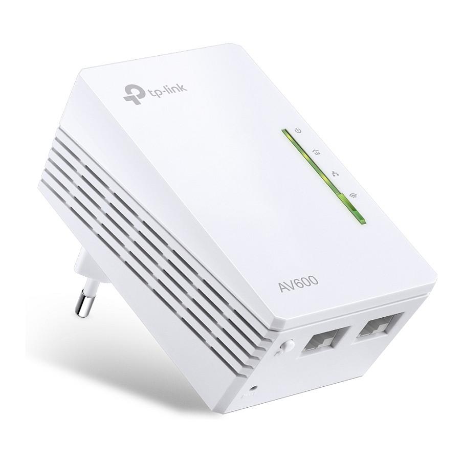 Power-LAN TP-Link TL-WPA4220, 500Mbps, HomePlug AV, Wi-Fi 4 300Mbps, 2× Fast Ethernet 10/100Mbps, 2.4GHz, 128-bit AES - Bardhë
