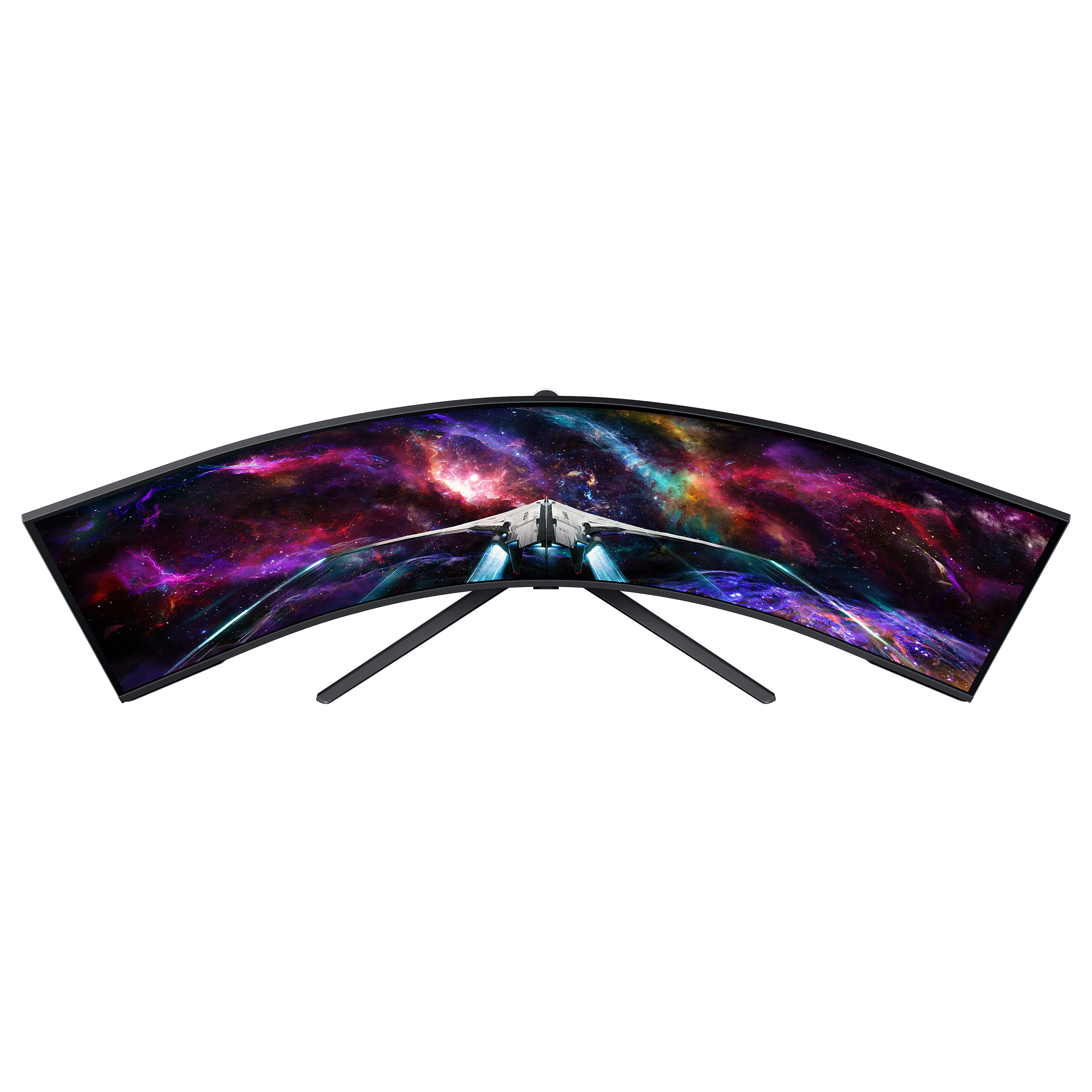 144cm/57" (7680x2160) Samsung Odyssey Neo G9 S57CG952NU 32:9 Dual UHD HDR1000 Curved 1ms 240Hz HDMI DP USB Black/White - 6