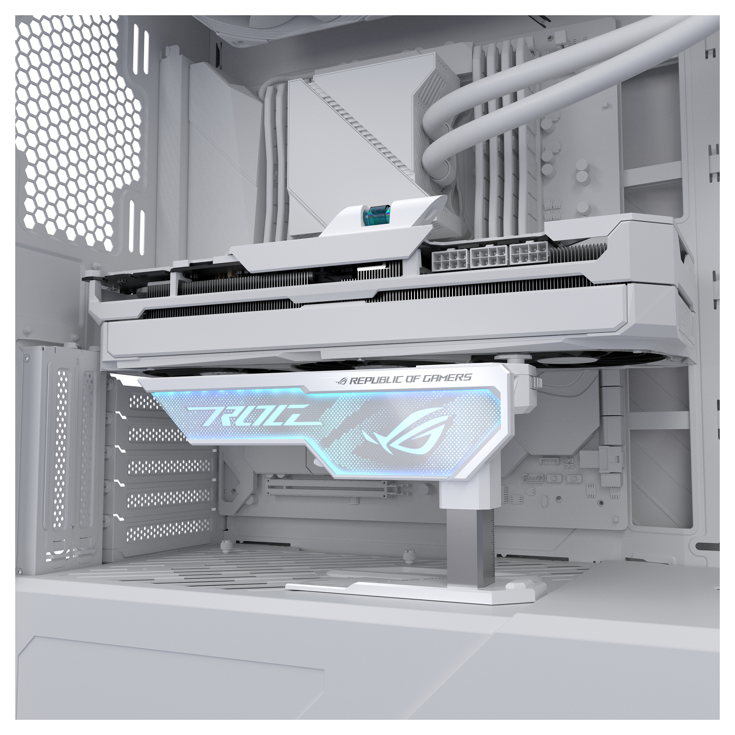Asus ROG XH01 Herculx Graphics Card Holder White - 9