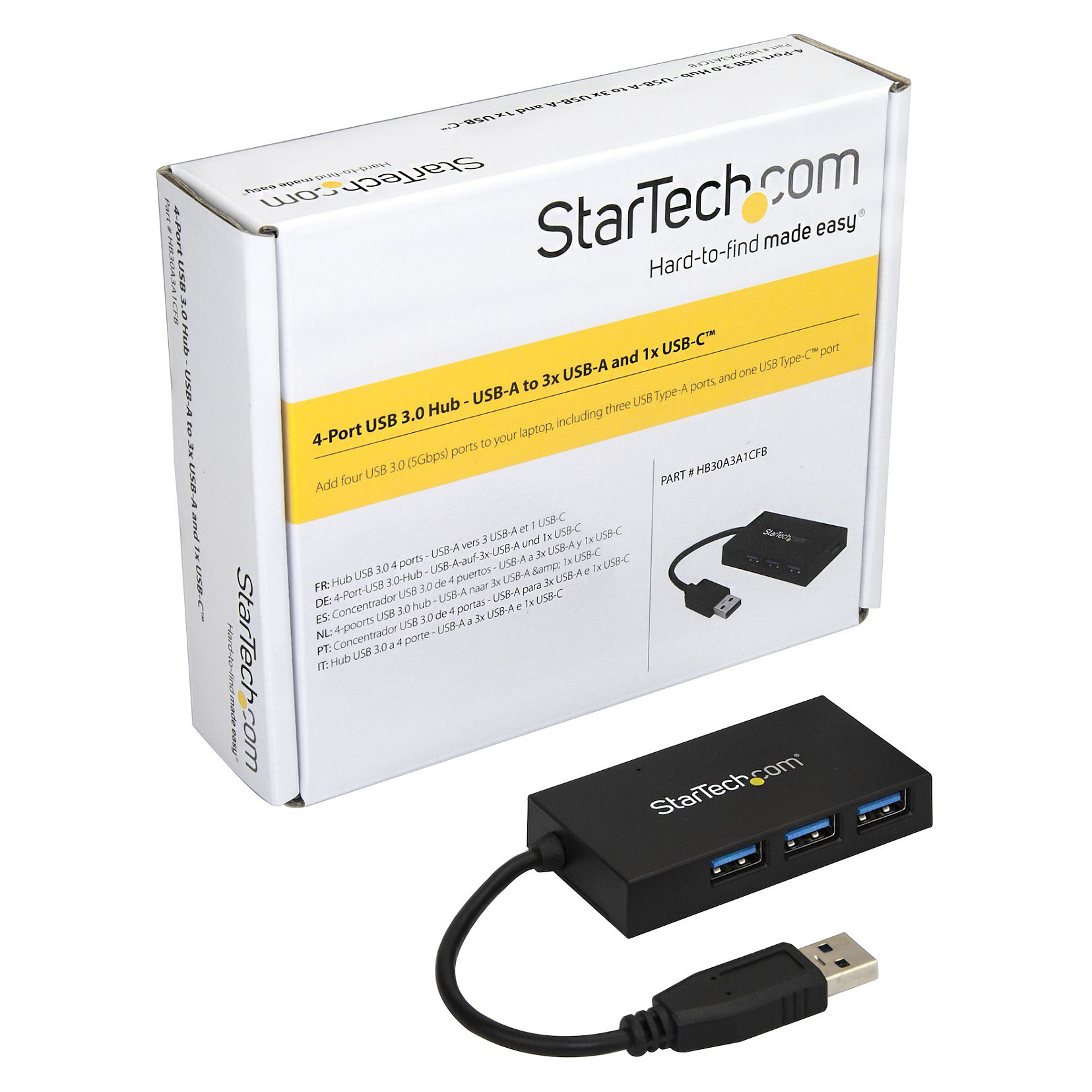 Hub StarTech HB30A3A1CFB / 3x USB-A + 1x USB-C / 5Gbps / USB-A Host – Zezë - 6