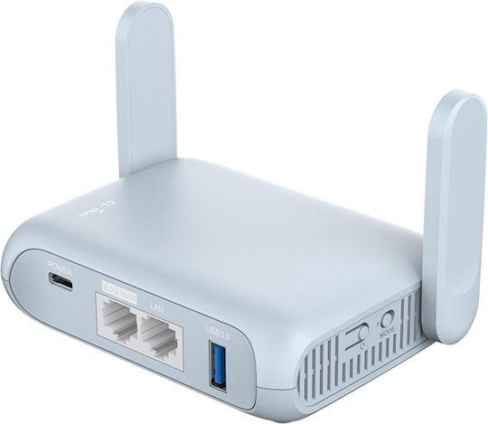 GL.iNet, Beryl AX GL-MT3000, Ruter, Wi-Fi 6, AX3000, Dual-Band, 1× 2.5GbE WAN + 1× Gigabit LAN, Blu - 1