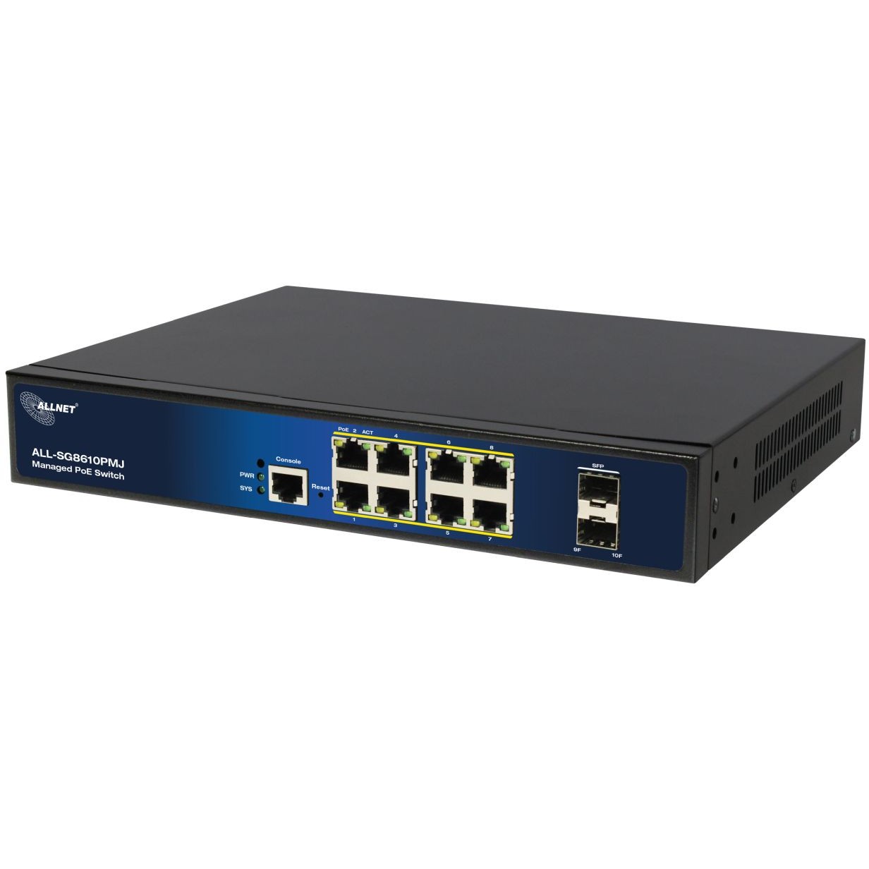 Switch ALLNET 8+2P ALL-SG8610PMJ POE M - 1