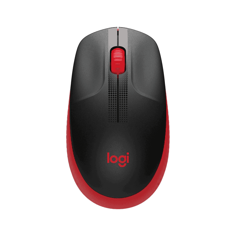 Maus pa kabllo Logitech M190 – Zezë / Kuqe - 1