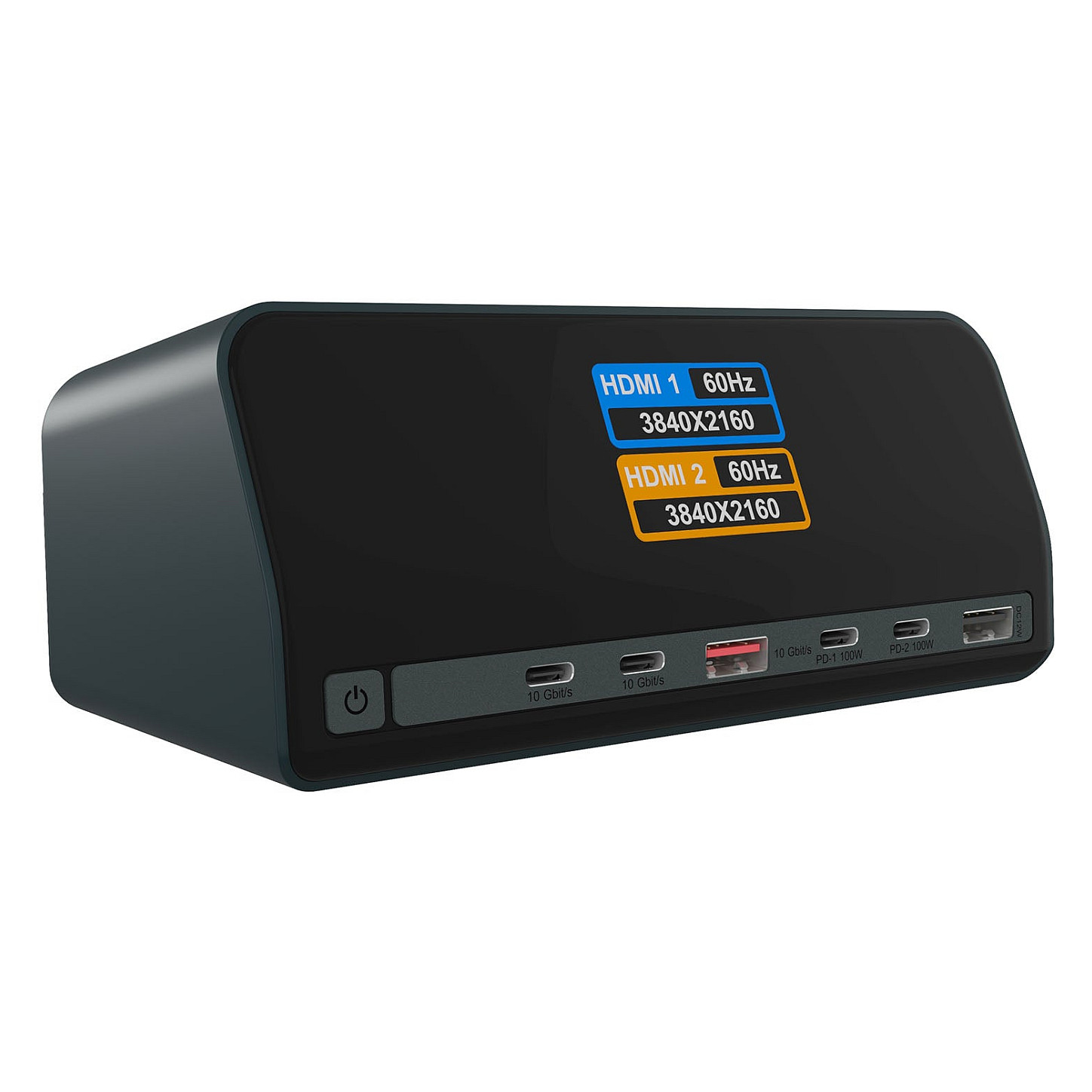 Docking Station ICY BOX Heart Dock 2300 / 3x USB-A / 4x USB-C / 2x HDMI / Gigabit Ethernet / 100W PD / LCD – Zezë