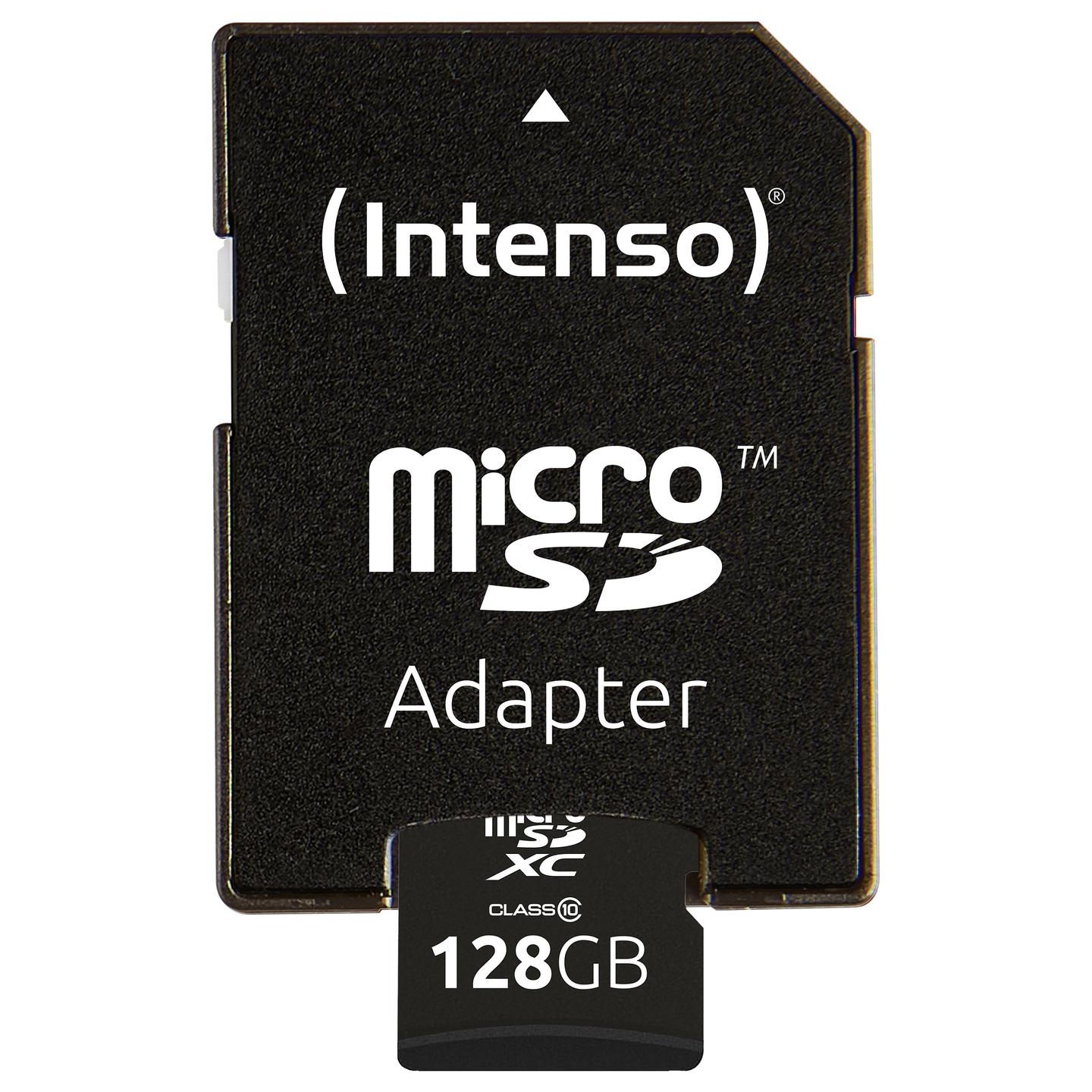 Kartë Memorie MicroSDXC Intenso 3413491, 128GB, Class 10, 25MB/s Read - Zezë - 3