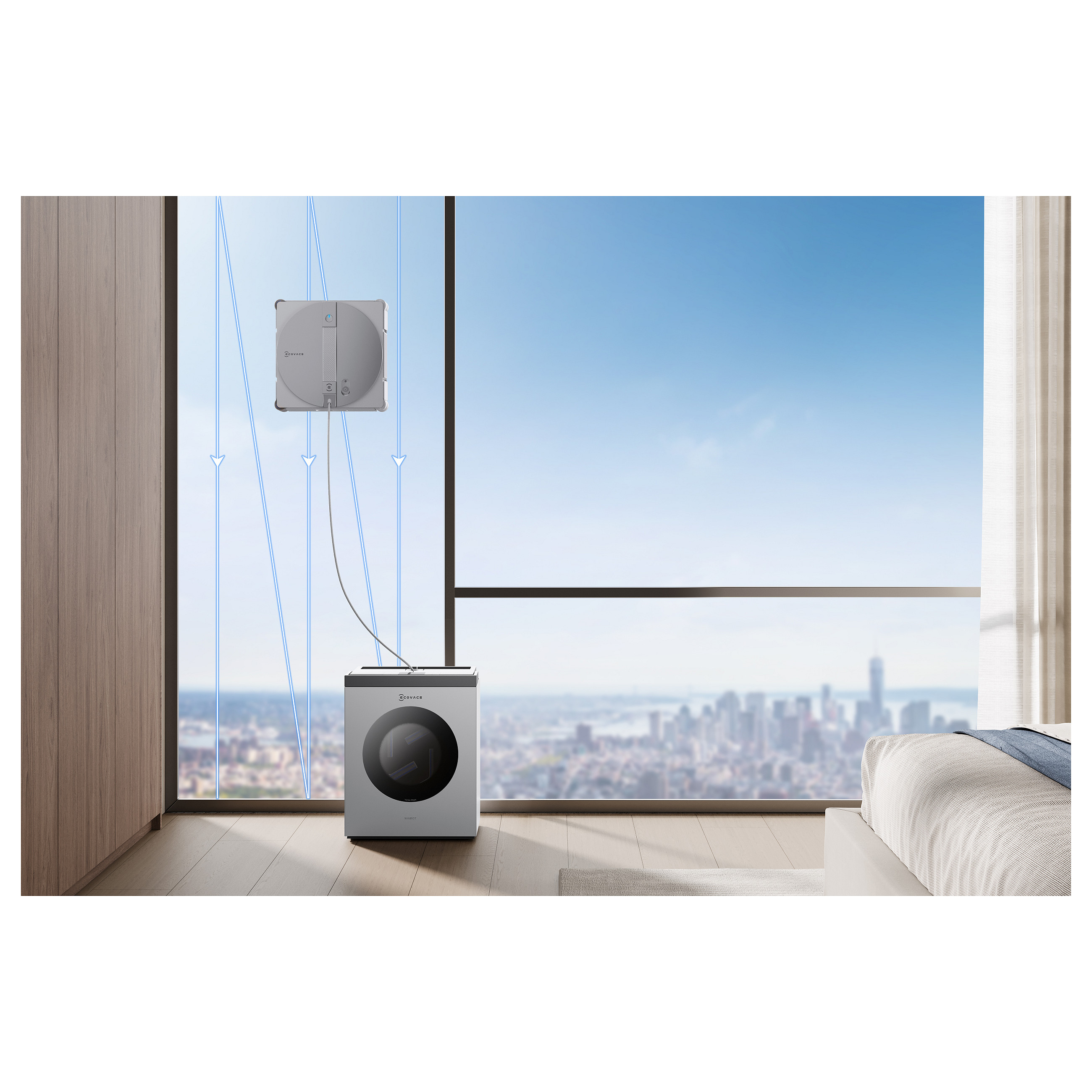 Fshesë robotike për pastrimin e dritareve Ecovacs Winbot W3 OMNI - 21