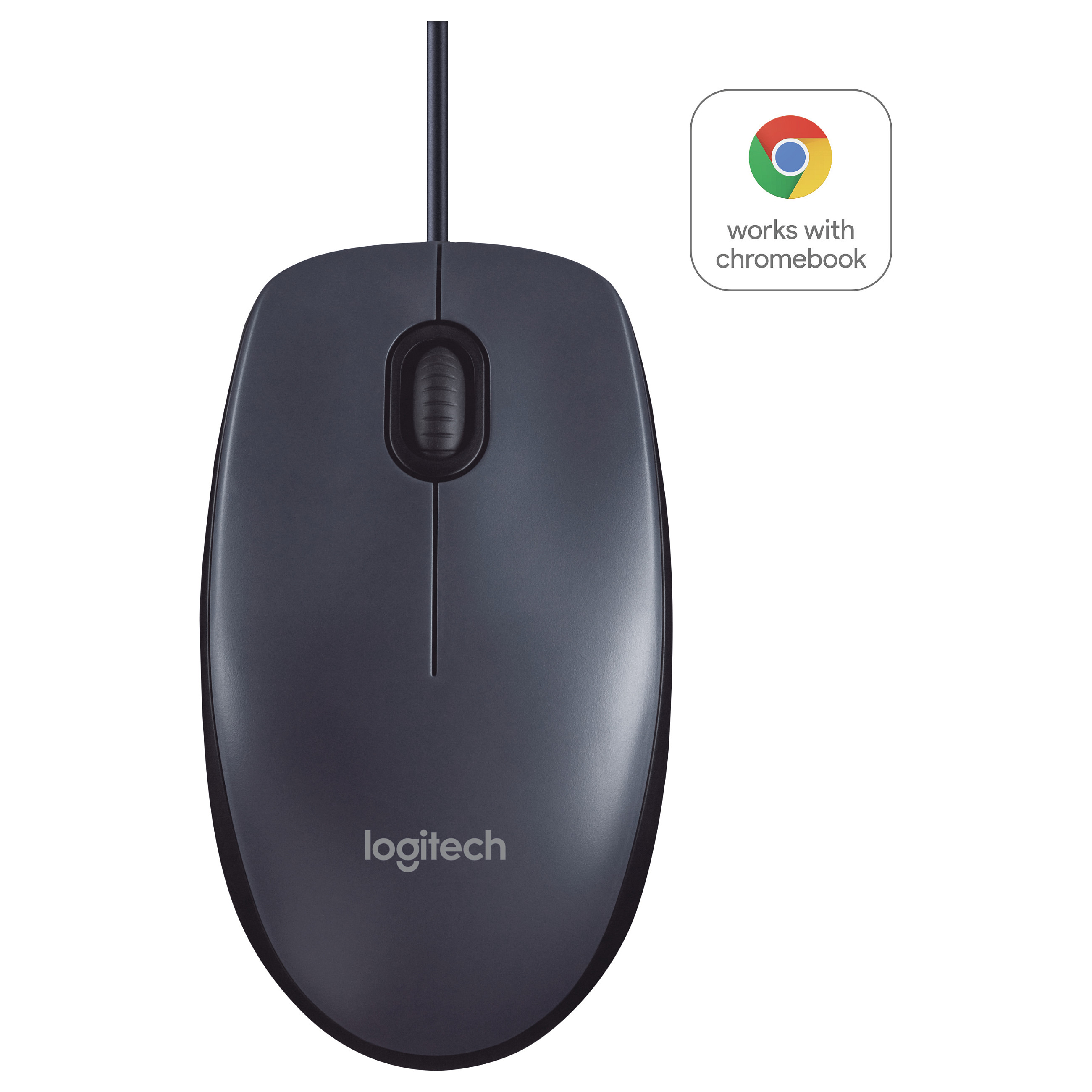 Maus me Kabllo Logitech B100 Optical / USB / OEM - Zezë - 1