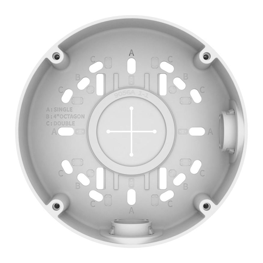 Kuti Lidhëse për Kamerë Hanwha Wisenet SBO-140BW, Alumini, Ø143 × 50.8mm, 420g, TR20 - Bardhë - 3