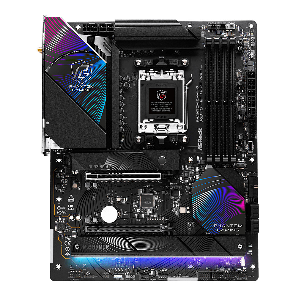 Pllakë Amë ASRock X870 Riptide WiFi / AM5 / DDR5 / ATX - 2