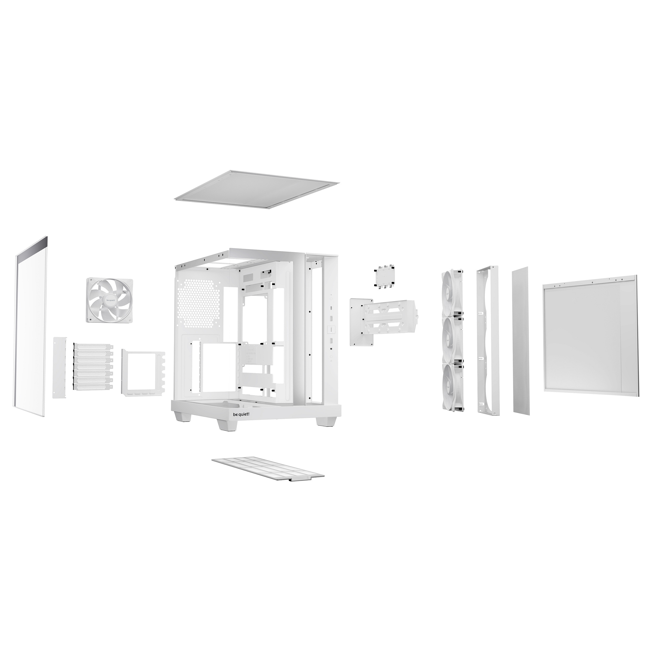 Kasë Midi be quiet! Light Base 500 LX – Bardhë - 4