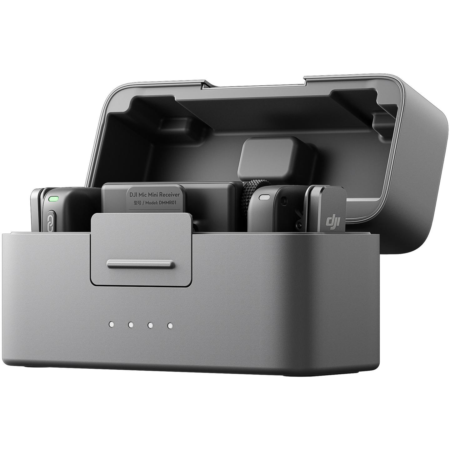 Mikrofon DJI Mic Mini, 2 Transmetues, 1 Marrës, Charging Case - Zezë - 3