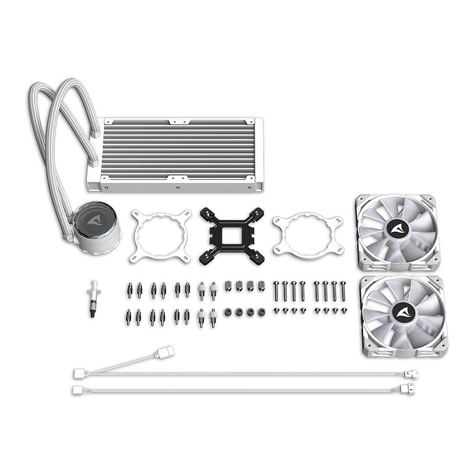 Ftohës për Procesor Sharkoon S80 RGB White AIO 240mm e bardhë - 15