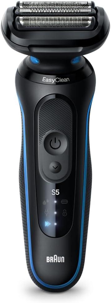 Makinë e Rrojës Braun Series 5, 52-B1000s, 3 Tehe Flex, 2 Mënyra Rroje, Wet & Dry, 50 Minuta, Li-Ion - Zezë, Blu - 2
