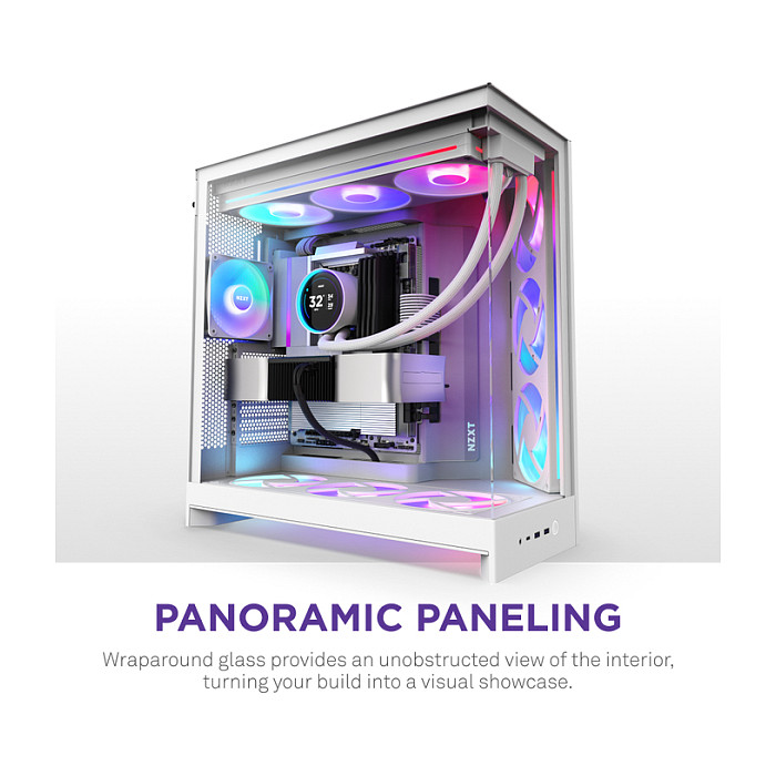 Kasë NZXT H9 Flow RGB CM-H92FW-R1 -Bardhë - 7