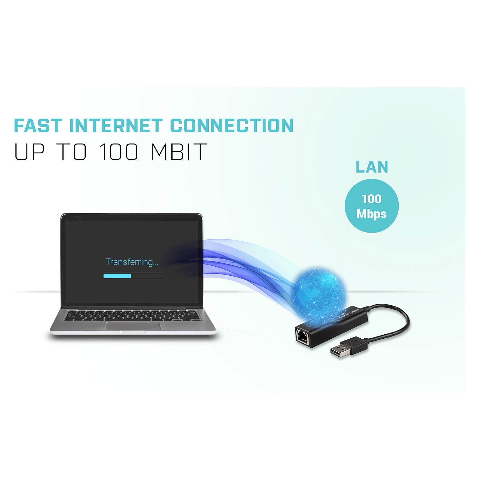 Kabllo për Rrjet I-TEC USB 2.0 në RJ-45 / Fast Ethernet / Windows/ Mac/ Linux - Zezë - 9