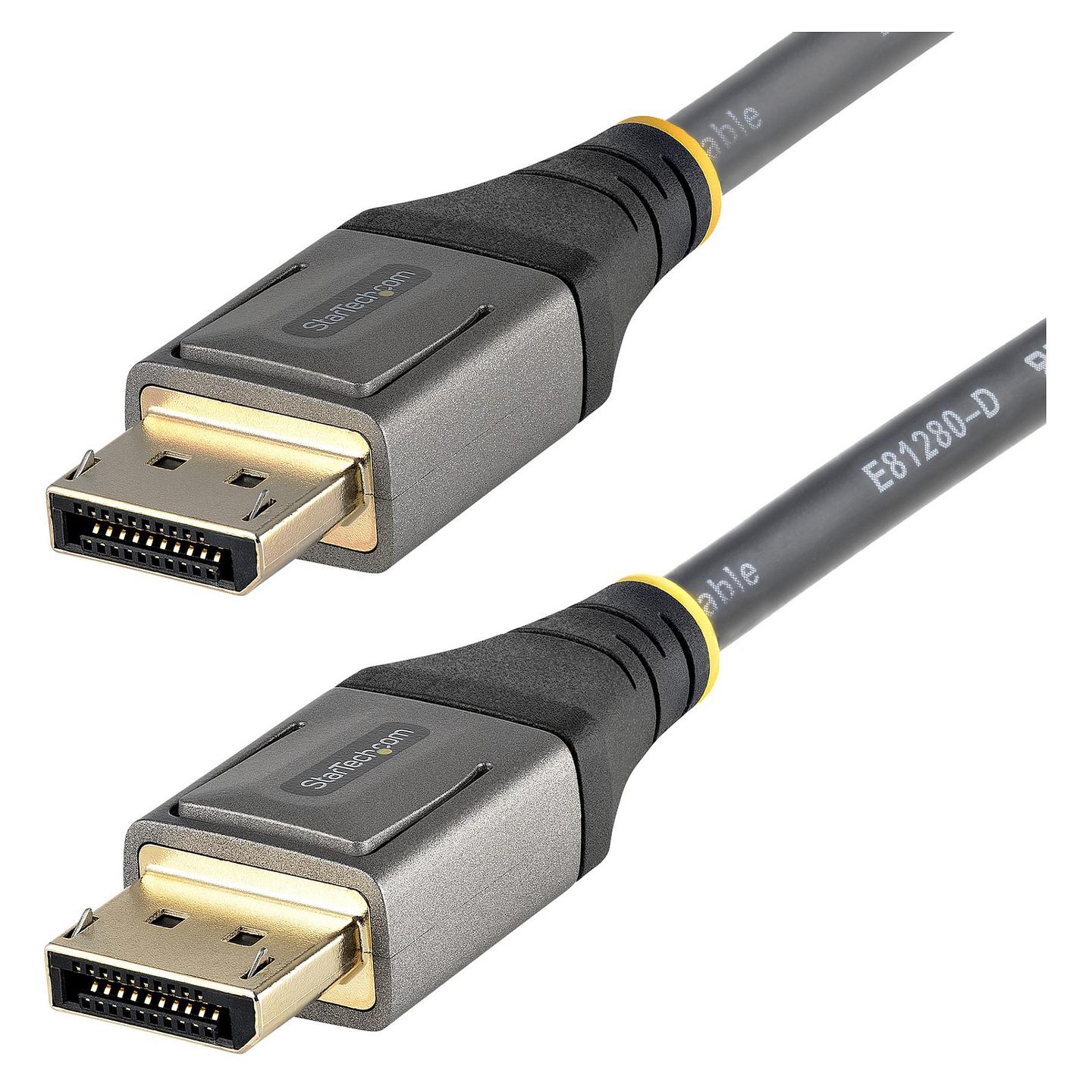Kabllo DisplayPort StarTech.com DP14VMM1F / DisplayPort në DisplayPort / 0.3m / DisplayPort 1.4 / 8K 60Hz / 4K 120Hz - Zezë/Hiri