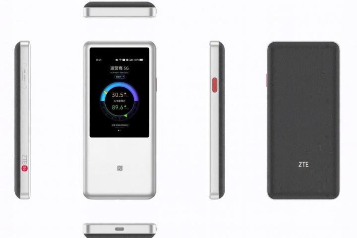 ZTE U60 Hotspot Mobil 5G, Wi-Fi 7 deri 3600Mbps, Dual-Band 2.4GHz + 5GHz, deri 64 Pajisje, Bateri 10000mAh, 3.5" Touchscreen, USB Type-C – Bardhë - 3