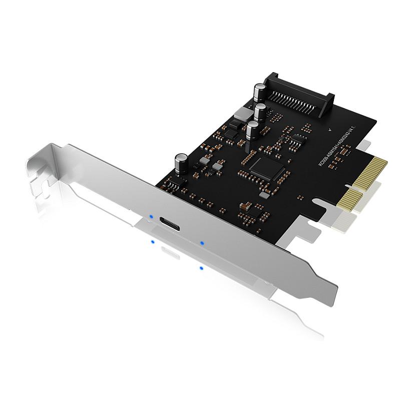 Aksesor për Disqe ICY BOX IB-PCI1901-C32 / PCIe 3.0 x4 / USB-C 3.2 Gen 2x2 / 20 Gbit/s / SATA 15-pin - Zezë - 5