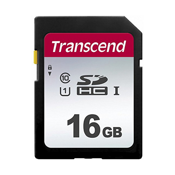 Kartë Memorie Transcend 300S / 16GB / SDHC / UHS-I / Class 10 / U1 / 95MB/s