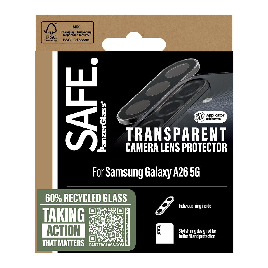 Mbrojtëse për kamera PanzerGlass / Samsung Galaxy A26 5G - Transparente - 3