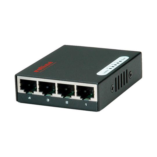 Switch ROLINE 21.14.3514, 4x Gigabit Ethernet RJ45, 8Gbps - Zezë