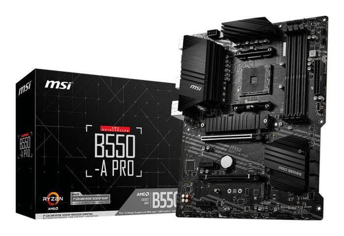 Pllakë Amë MSI B550-A PRO / AMD B550 / AM4 / ATX / DDR4 / PCIe 4.0 - 3