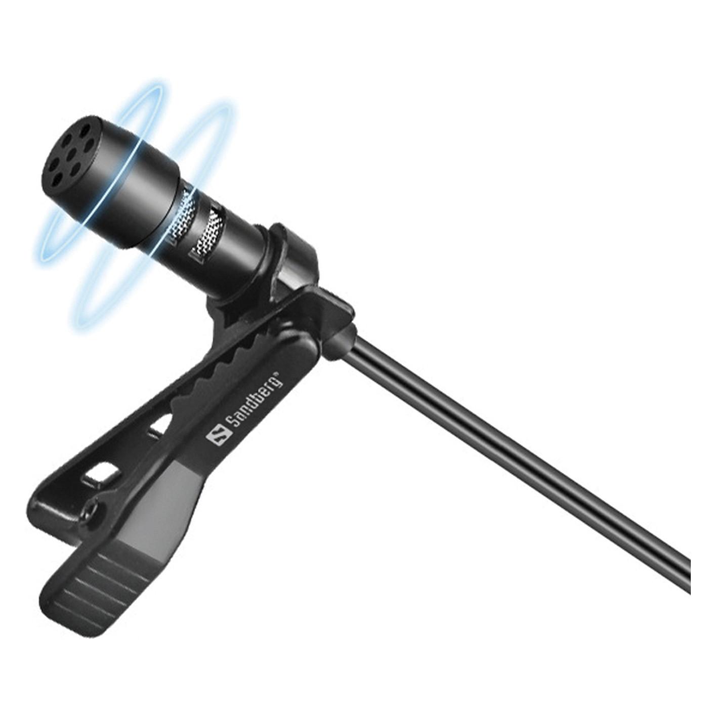 Mikrofon USB Sandberg Streamer Clip / USB / Omnidirectional / 50–18.000 Hz / 3m - Zezë - 4