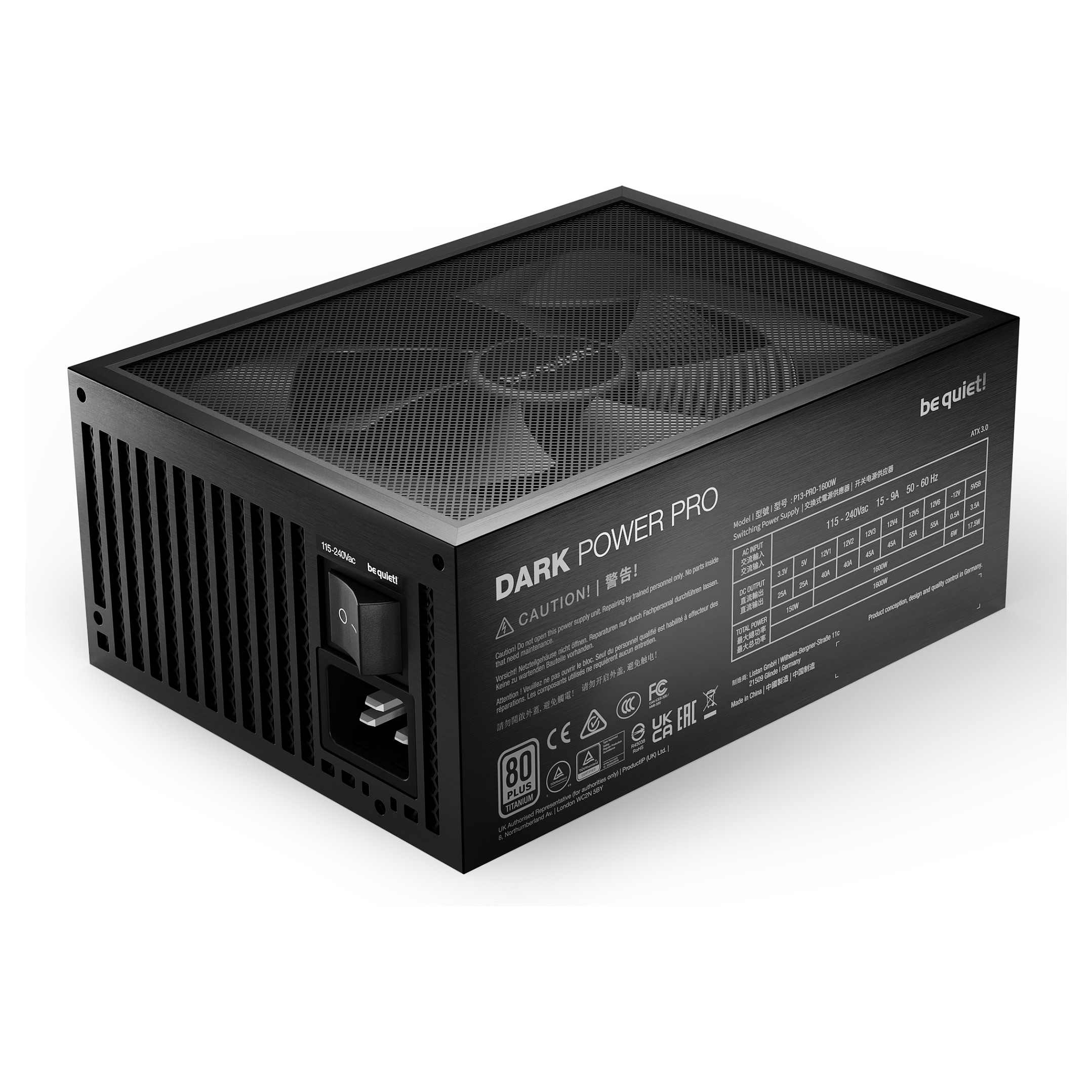 Furnizues Energjie 1600W be quiet! Dark Power PRO 13 | 80+ Titanium ATX 3.1 - 3