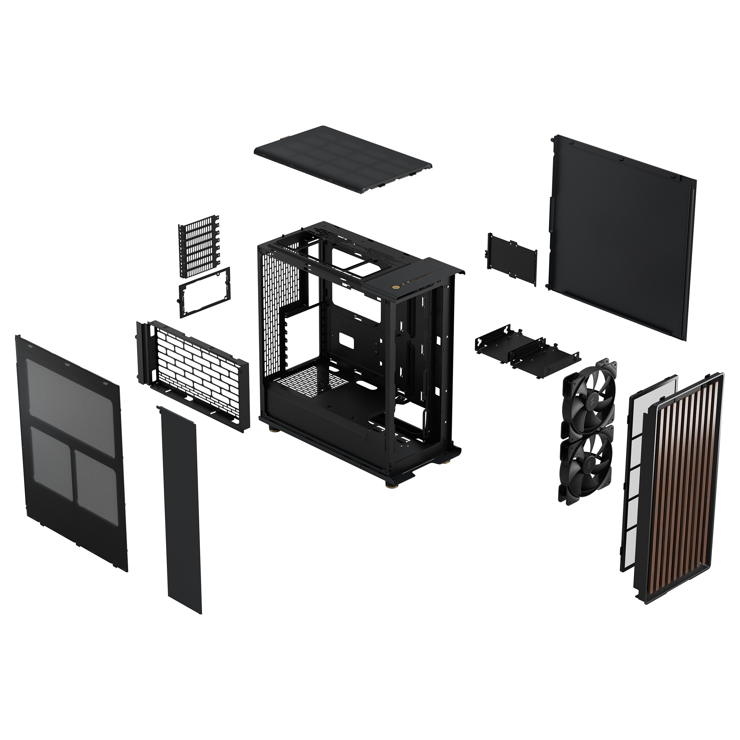 Kasë Midi Fractal Design North Mesh Window - Zezë - 8