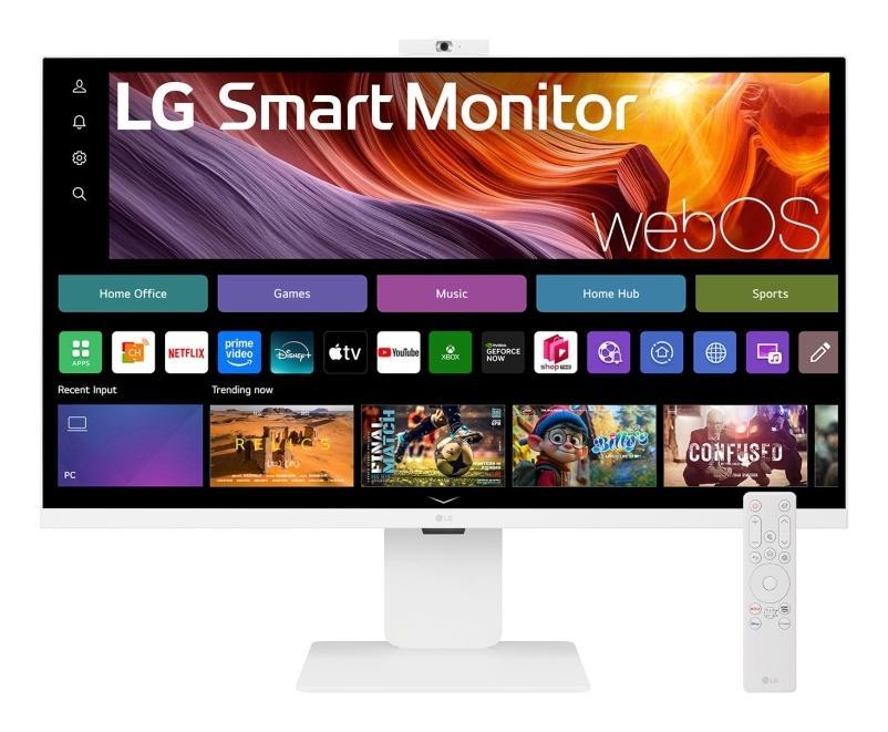 Monitor LG Smart 32U850SA-W / 31.5" / 4K UHD IPS / 60Hz / USB-C 90W / 2x HDMI 2.0 / Webcam FHD – Bardhë