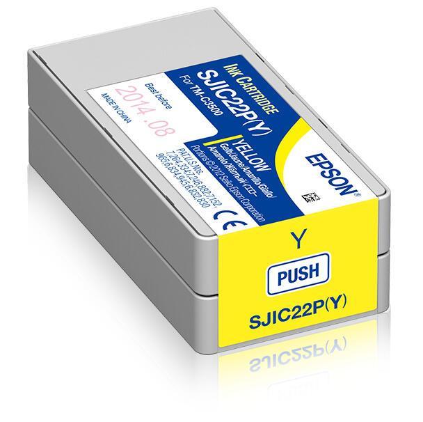 INK Epson SJIC22PY C33S020604 / 32,5 ml – Verdhë - 1