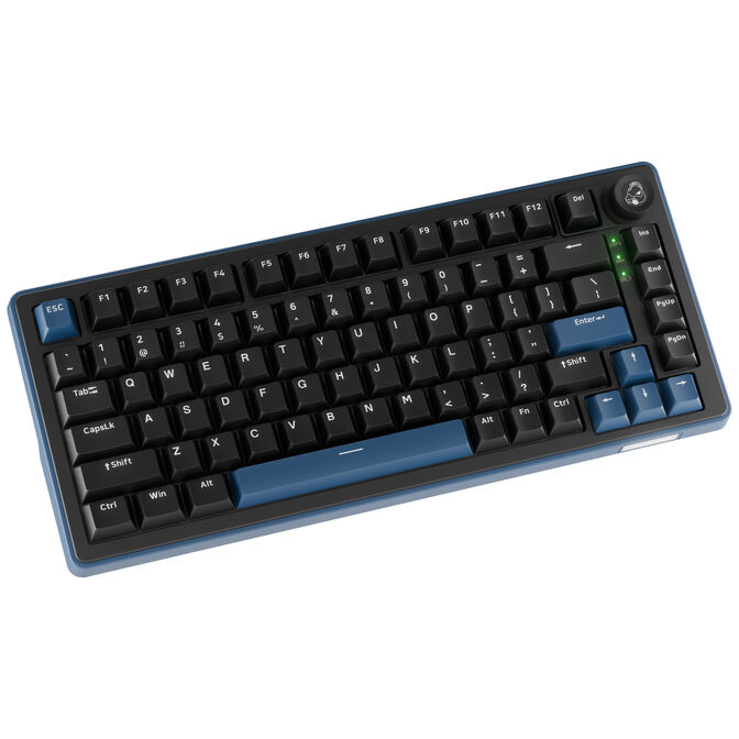 Tastierë Gaming Ducky OK-M 75 / 75% / Mekanike / KTT Wine Red / Hot-Swap / Wired&Wireless / RGB / USB-C / Bluetooth + 2.4 GHz - Zezë - 2