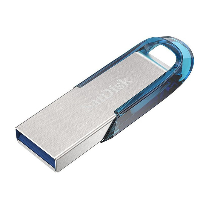 USB Flash Drive STICK 128 GB SanDisk Ultra Flair - 3.2 Gen 1 - Hiri dhe blu - 5