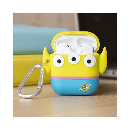 Aksesorë për kufje PowerSquad AirPods Case Alien / Apple AirPods 1 & 2 / 3D-Silikon  – Blu/Gjelbër - 5