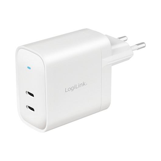 Karikues LogiLink PA0282 / 40W / 2x USB-C / GaN / PD / PPS / Fast Charging - Bardhë - 4