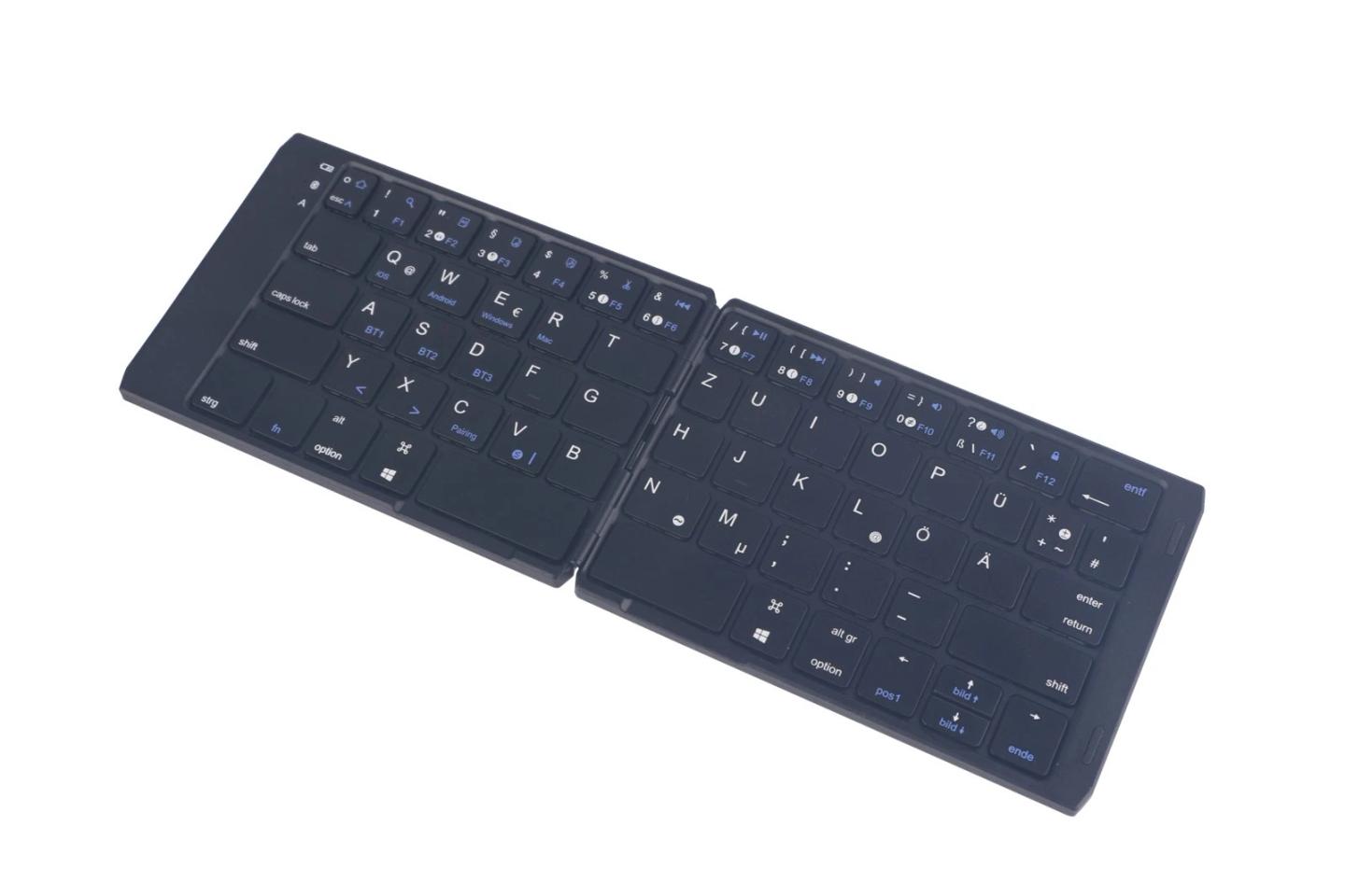 Tastierë Pa kabllo Samsung C&T Two-fold Keyboard DF007 / F-CTNB-DF007BG / 65 Keys / Bluetooth 3.0 / QWERTZ - Zezë - 3