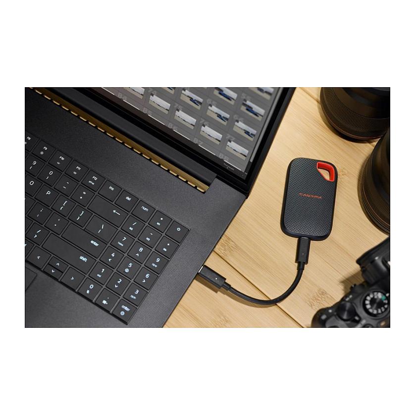 SSD e Jashtme SanDisk Extreme Portable SSD V3 SDSSDE70-4T00-G25 / 4TB / USB 3.2 Gen 2x2 / 2000MB/s Read / IP65 - Gri e errët - 2