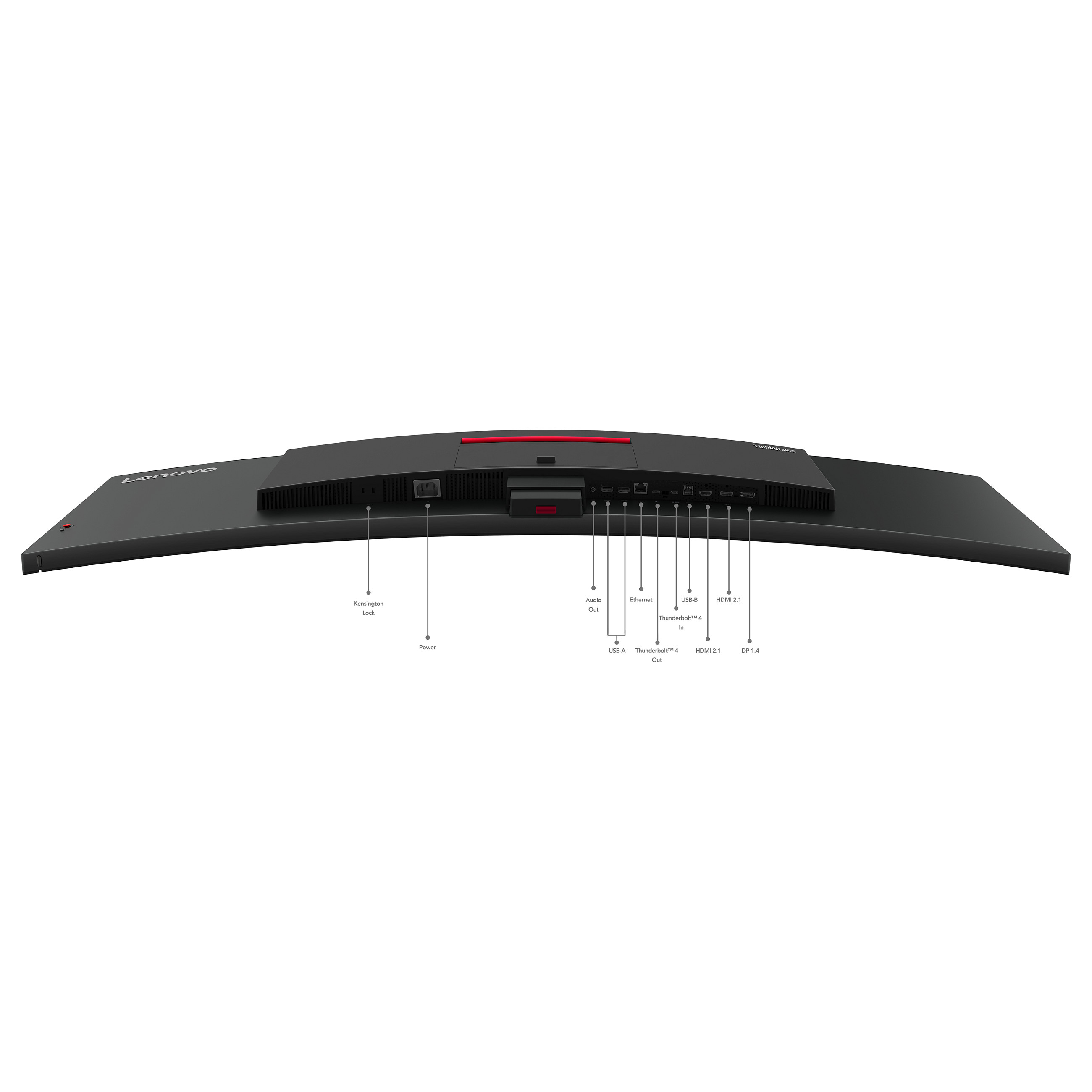 Monitor i lakuar Lenovo ThinkVision P49w-30 / 49" Dual Quad HD 60 Hz 6 ms IPS Curved / HDMI DP USB-C / e zezë - 18