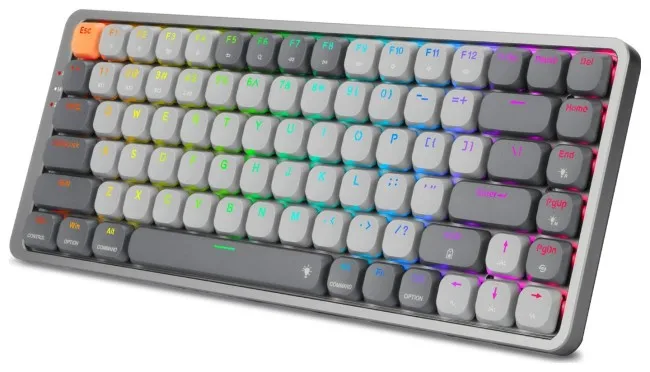 Tastierë Gaming Redragon AZURE K652GG RGB PRO / Wired & Wireless / QWERTY – Gri - 3