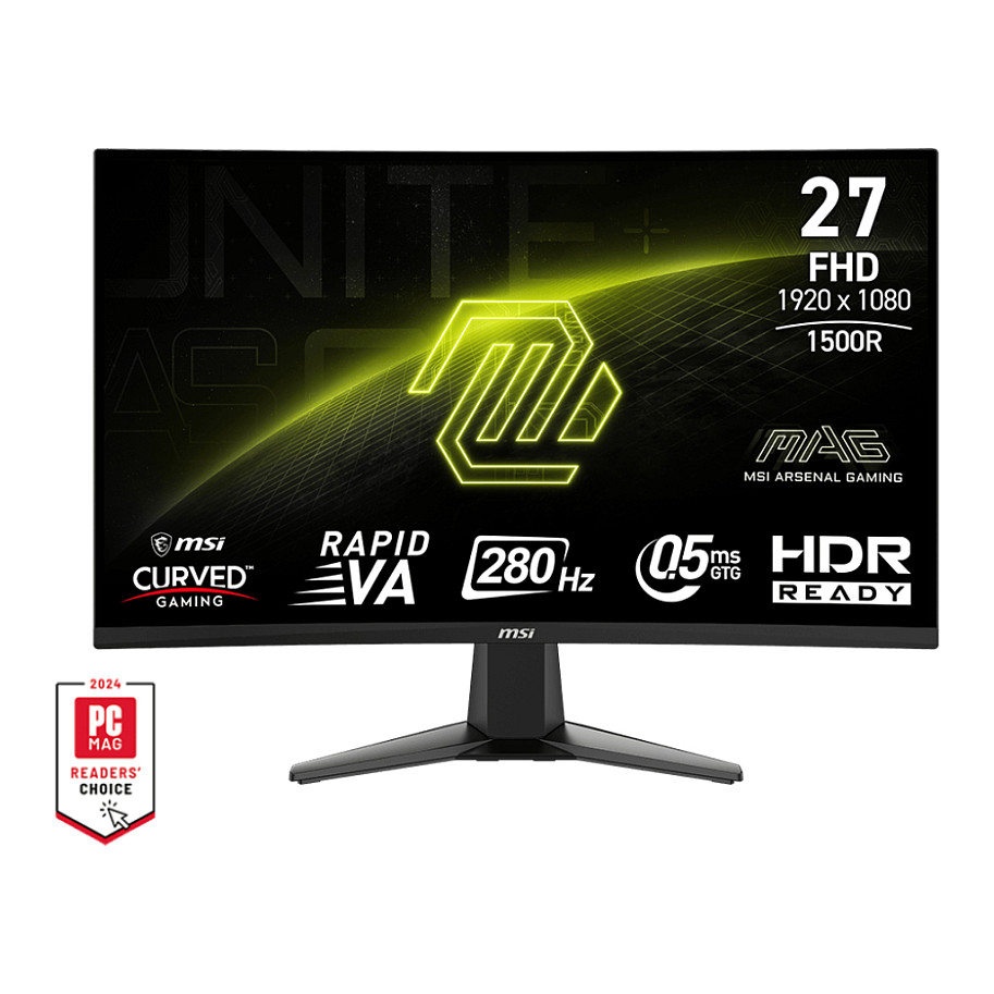 Monitor Gaming MSI MAG 276CXFDE / 27" / FHD Rapid VA	/ 280Hz / 0.5ms / HDMI+DP / Zezë - 1