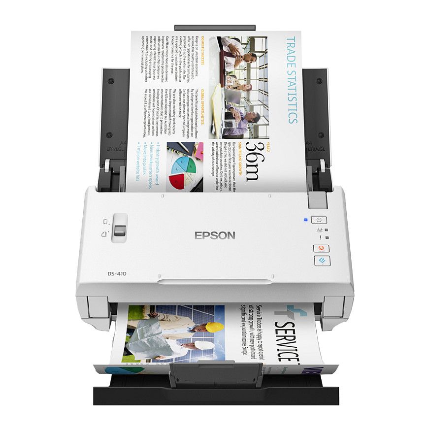 Skaner Epson / WorkForce DS‑410 / Document Scanner / 600 × 600 dpi / A4 / USB - Bardhë - 1