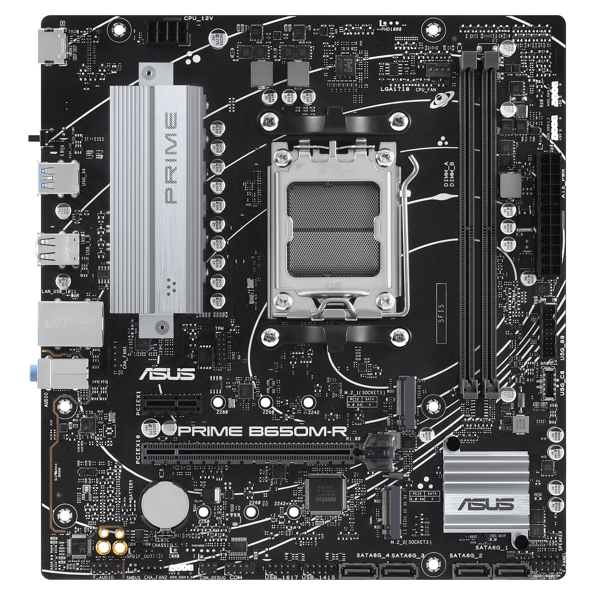 Pllakë Amë ASUS AMD PRIME B650M-R DDR5 mATX - 2