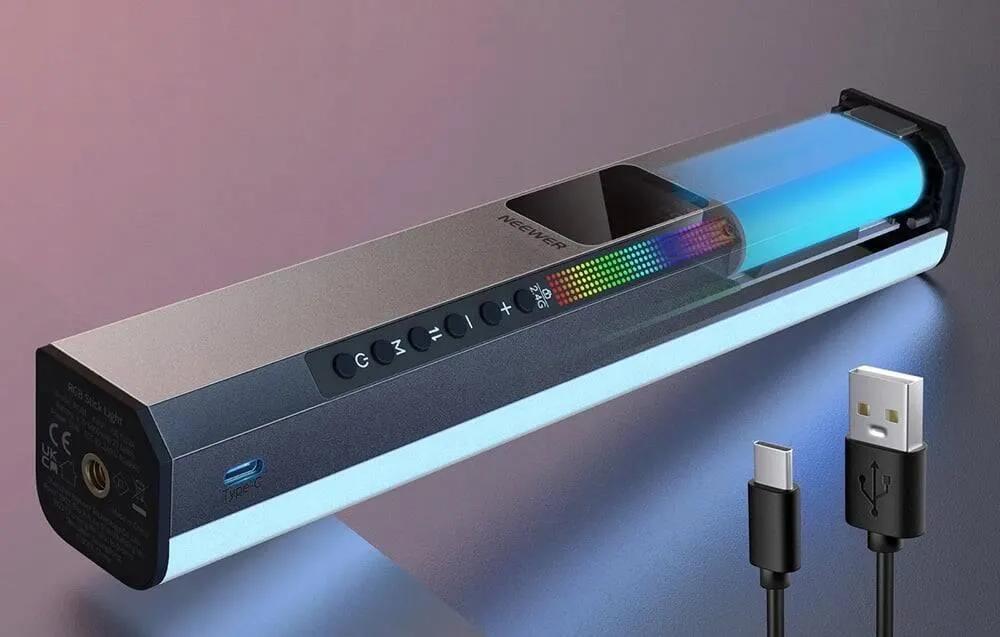 Dritë e Mençur Neewer RGB1, RGB, 10W, 800Lux, 3200-5600K, CRI 98+, 25cm, Magnetike - Zezë - 3