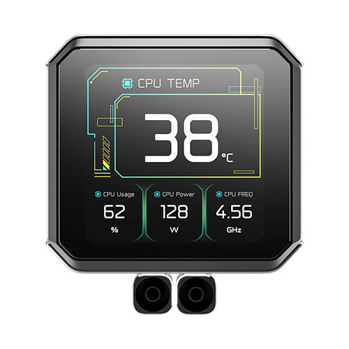 Ftohës për Procesor DeepCool SPARTACUS 360 / AIO Liquid Cooler / 360mm Radiator / 3x120mm ARGB PWM Fans / 3.4" IPS LCD Display – Zezë - 3