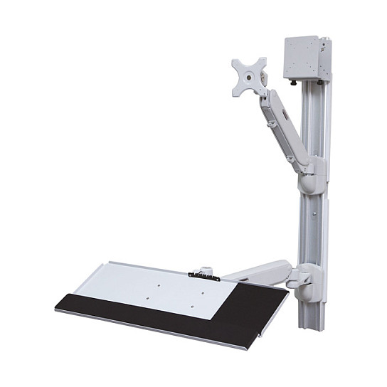 Mbajtëse për Monitor VALUE / deri në 15 kg / Lartësi të Rregullueshme / e Rrotullueshme / Pneumatike - Hiri