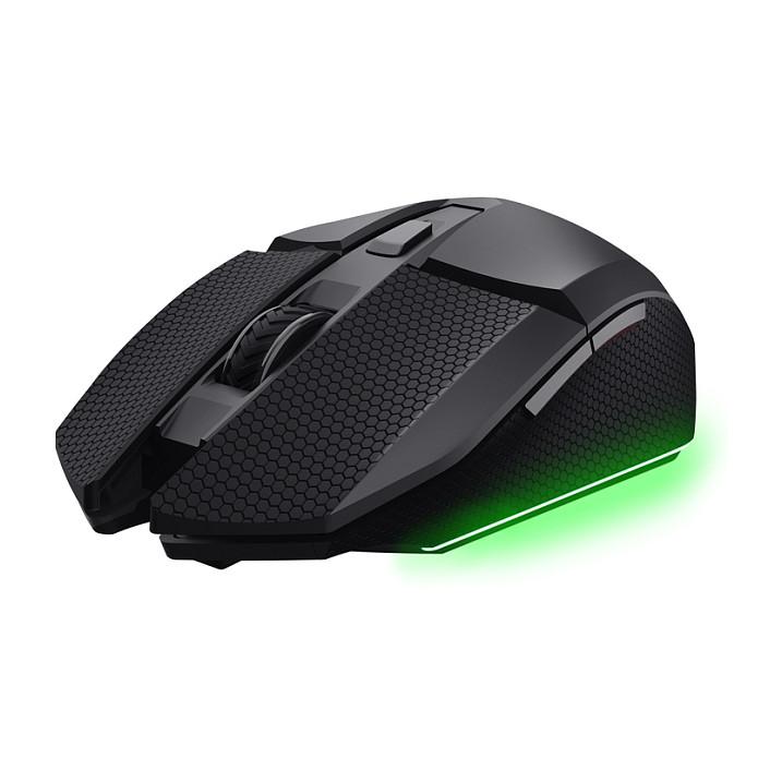 Maus Gaming pa Kabllo Trust GXT 122 Felox+ / 12.000 DPI / 6 Butona / 1000 Hz / 2.4 GHz + Bluetooth / RGB – Zezë